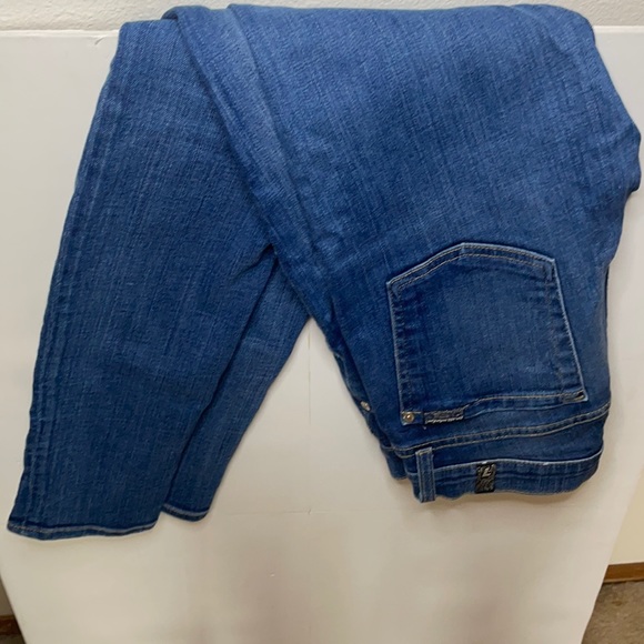 Skinny Ankle Jeans with Distressed Detail - Picture 1 of 5